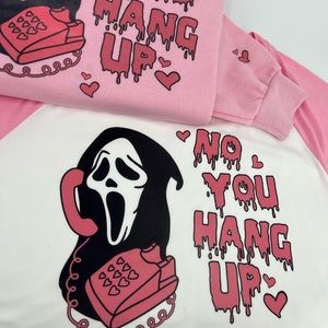No you hang up crewneck sweater or baseball tee! ALL SIZES AVAILABLE